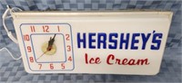 Hershey's Vintage Ice Cream illuminated clock.