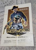 Full sized vintage "West World" movie poster.