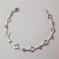 $240 Silver CZ Bracelet
