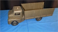 Structo Pressed Steel Army Truck, Olive Green