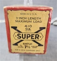 Vintage Western "Super X" .410 ga. Full box of