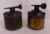 Standard Oil Company and Finoil squatty oil cans