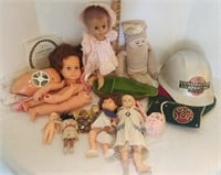 Effanbee Composition Doll, Doll Parts, Hard Hat