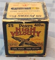 Vintage Peter's. 410 High Velocity box, full of