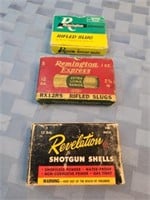 3 Boxes vintage shells! Revelation 12ga.