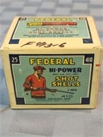 Vintage Federal .410 Sotshells, full box