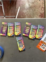 7 packs of press on nails for kids