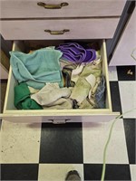 Contents of drawer cleaning rags