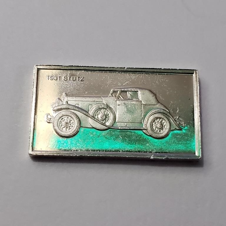 $120 Silver Vintage Car Bar