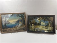 Pair of framed prints by Robert Atkinson Fox