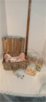 Picnic Basket, Doll Accessories, Jars w/ Carrier