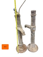 Two Vintage Hand Operated Well Water Pumps