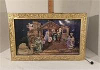 Vintage Nativity Shadow Box
