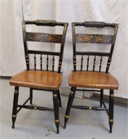 2 HITCHCOCK STYLE CHAIRS