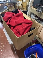 red hooded fleece jacket st. johns bay size xl