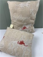 Pair of Roy Rogers pillows