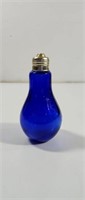 Vintage  Cobalt Blue Glass Light  Bulb Shaker