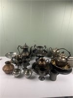 Large lot of silverplate