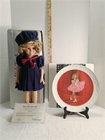 Vintage Shirley Temple Doll & Plate