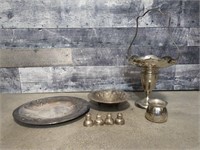 Silver plated copper plate/bowl