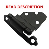 $4  2-Pack 2-3/4 Black Self-Closing Cabinet Hinge