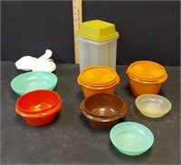Tupperware containers & egg cooker