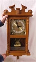 Daniel Dakota Westminster chime oak wall clock w/