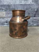Vintage brass plated handled jug vase