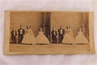 Antique Fairy Wedding Party stereoscope viewer