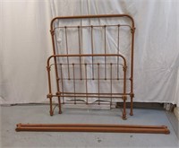 Twin metal bed Head Board and footboard and rails