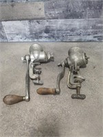 Vintage meat grinder pieces