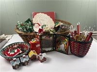 Large Christmas collection with basket & totes