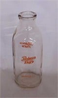Producer's Dairy Danville Illinois quart glass
