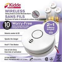 Combination Smoke and CO Alarm with Voice Alert