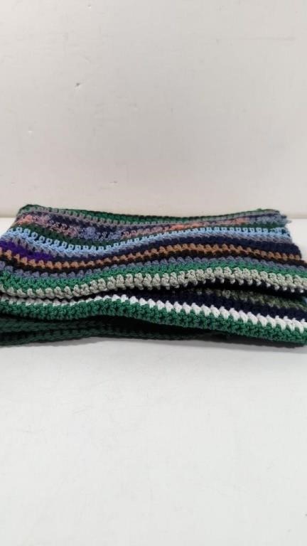 Handmade Multi Color Crochet Baby Blanket 30x40