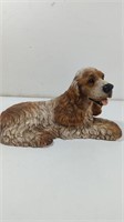 Vintage 1986 Cocker Spaniel Dog Figurine Resin