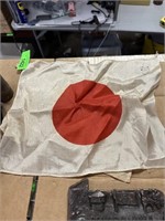 VTG WWII ERA JAPANESE SILK FLAG