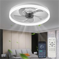 19.7'' Modern Ceiling Fan with Dimmable LED