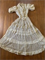 Victorian ivory lace dress