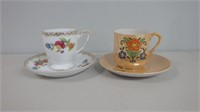 Vintage Made In Japan Tea Cup & Saucers