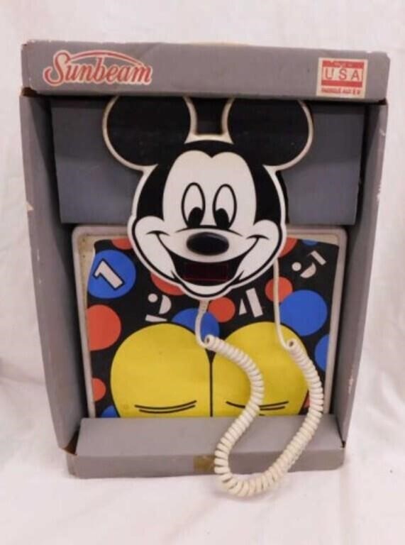 New Sunbeam Mickey Mouse digital weight scale