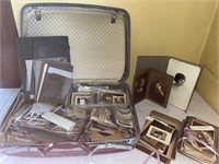 Suitcase of vintage photographs