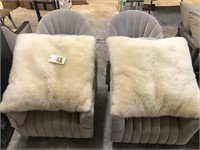 2 XL Sheepskin pillows