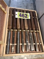 Set of 8 HSS wood lathe knives