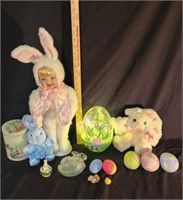 Bobby Bunny 16" Porcelain Doll, Light Up Glass