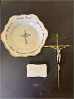 Prayer Bowl (with prayer cards) & Crucifix