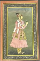 Late 18 th Mughal School miniature shah