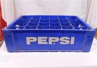 Plastic Pepsi bottle crate, 18" x 12" x 5.5" -