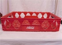 Plastic Coca-Cola bottle crate, 18.5" x 12" x 4.5"