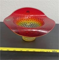 Kanawha Amberina Glass Bowl